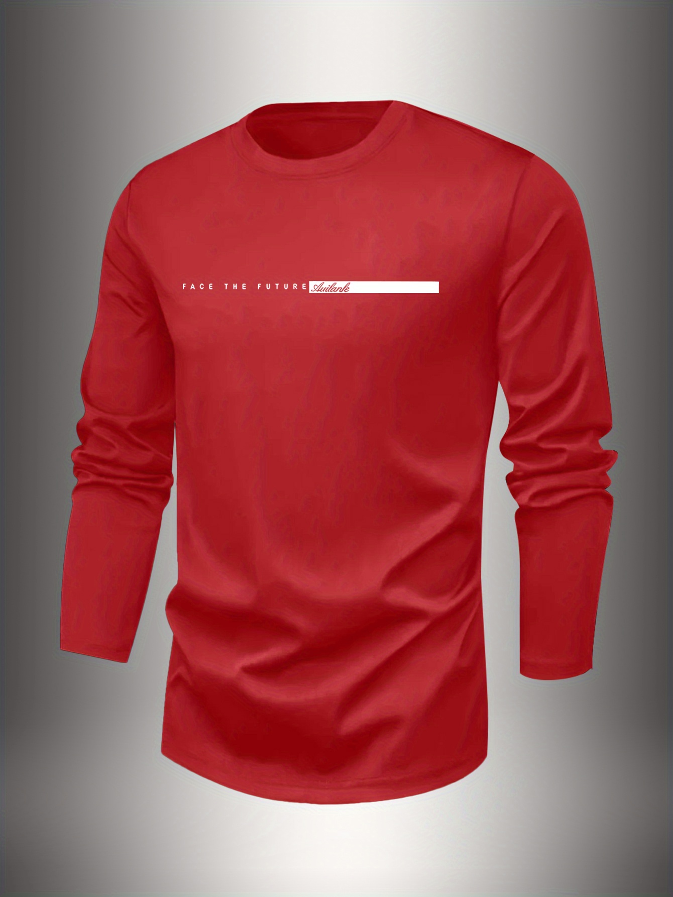 Undershirt Crew Neck - 100% BAWEŁNA Męska Koszulka z Długim