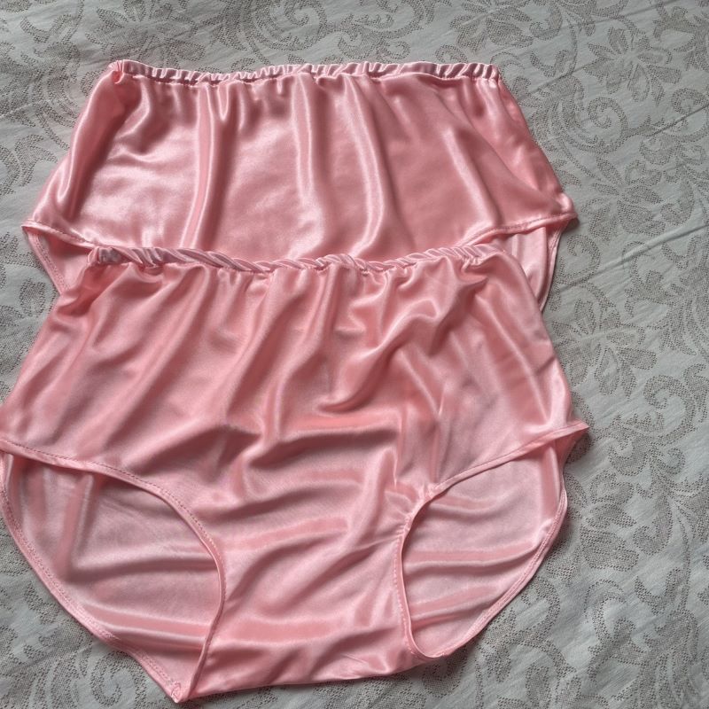 Boxer Shorts Modal - Unisexowe błyszczące różowe majtki z jedwabiu